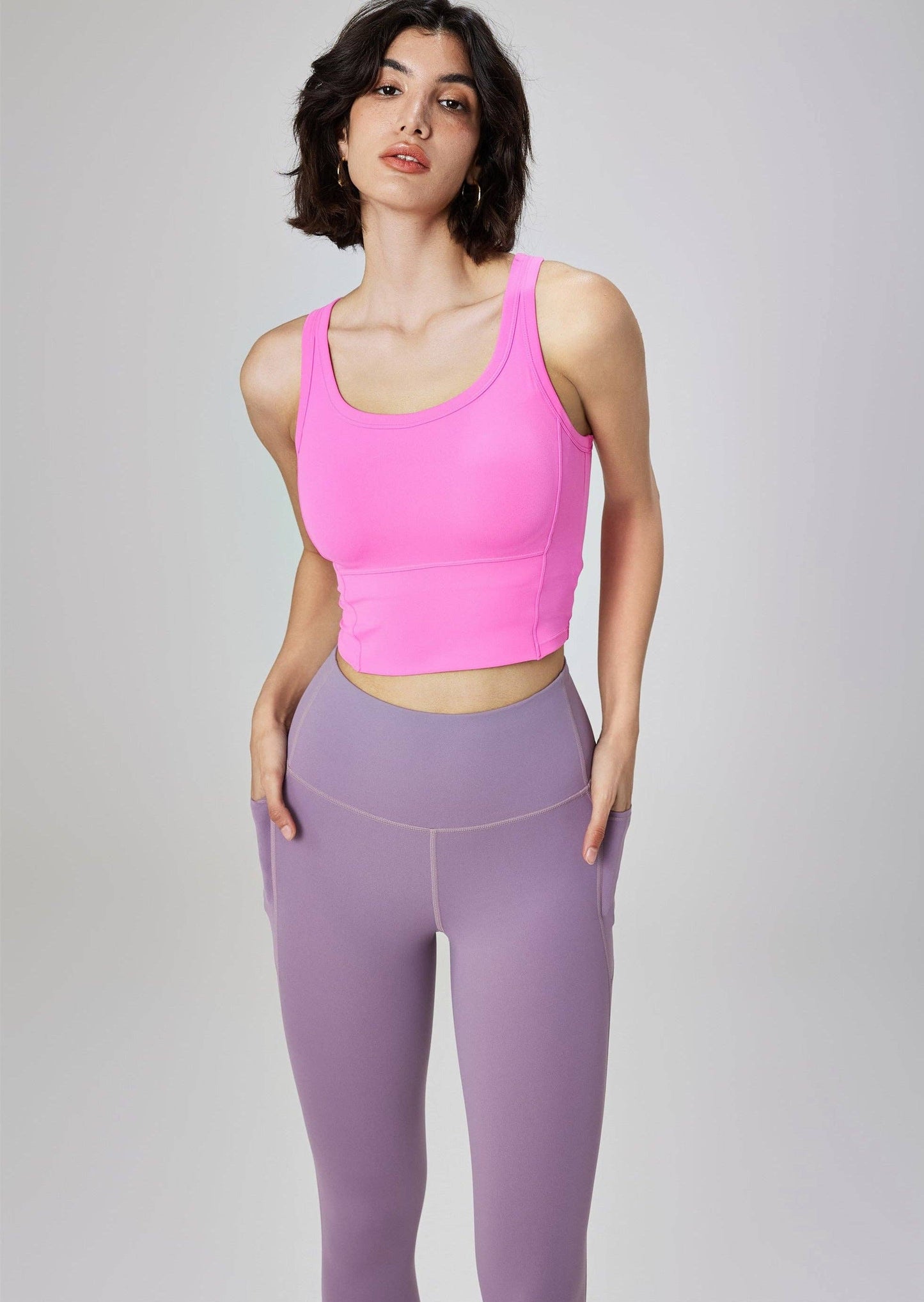 Zoe Dynamic Longline Molded Cup Sports Bra Active Top
